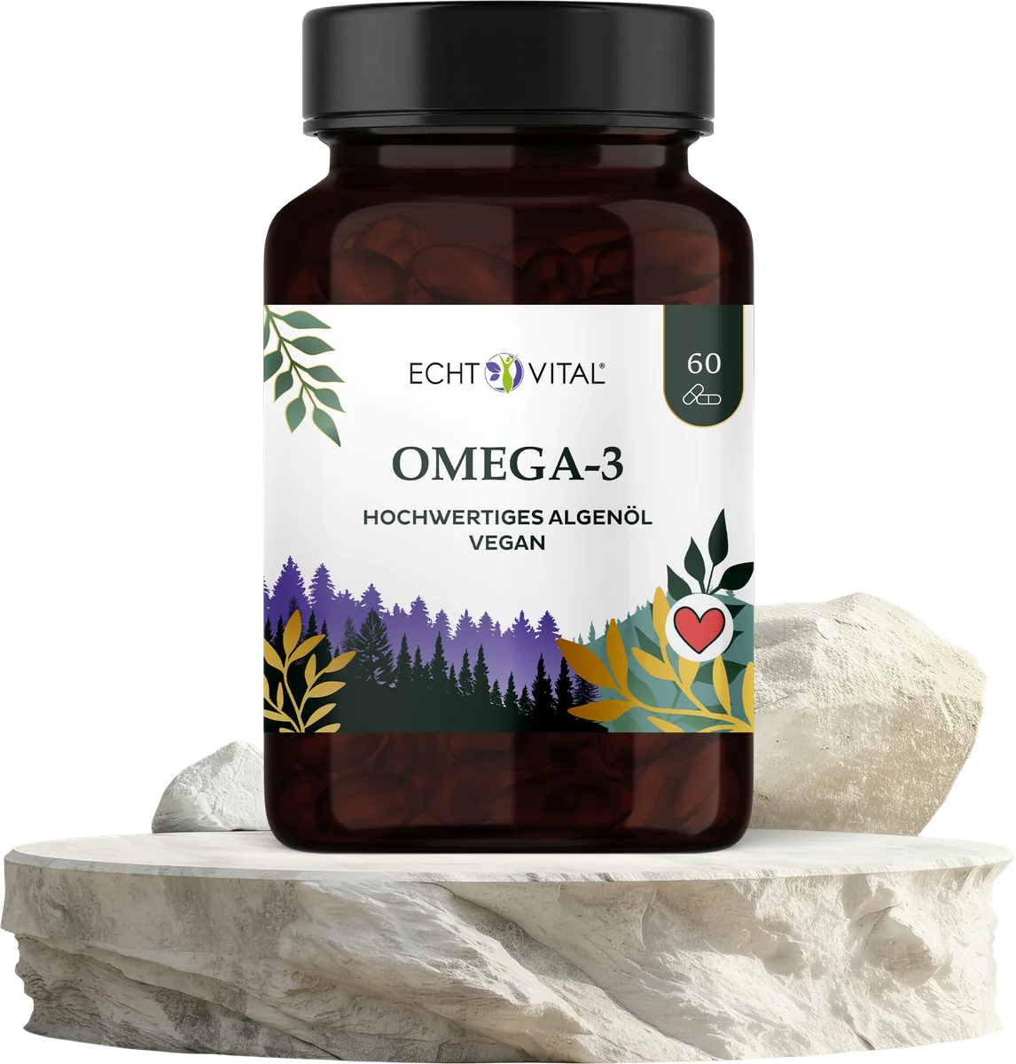 Echt Vital Omega-3 Algenöl