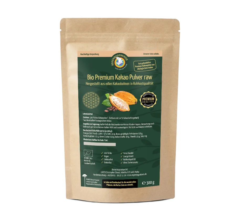 Regenbogenkreis Kakao Pulver Bio Rohkost 300 G