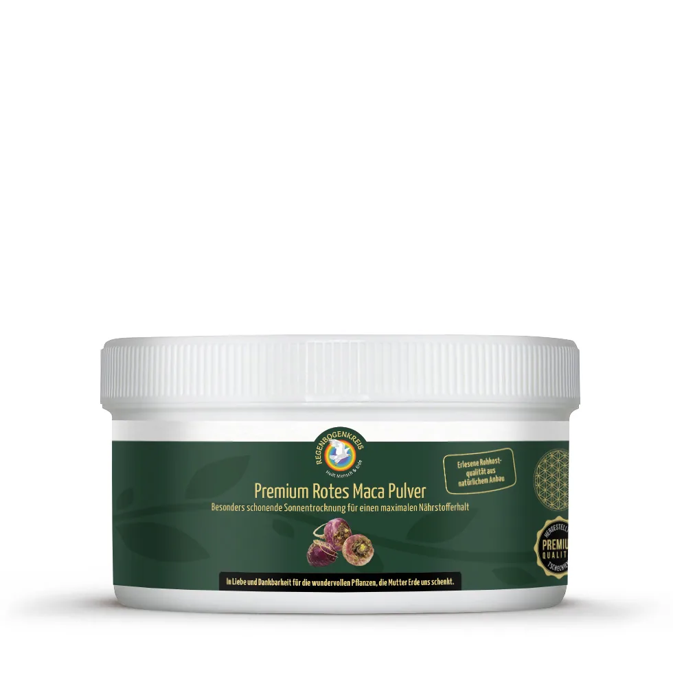Regenbogenkreis Rotes Maca Pulver Bio Rohkost