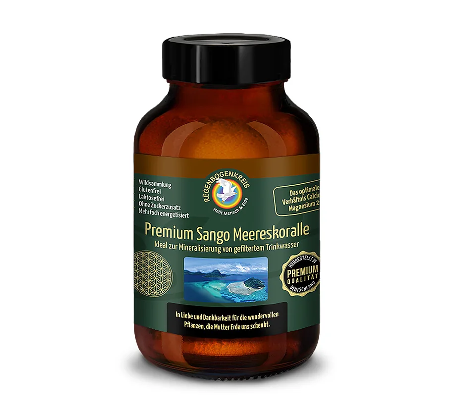 Regenbogenkreis Sango Meereskoralle Pulver Wildsammlung 250 G